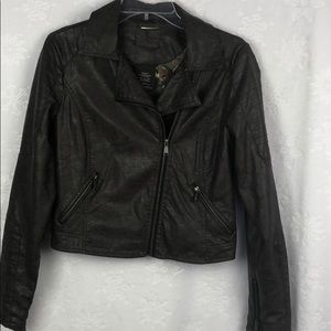 L2 Faux  Leather Jacket Size M